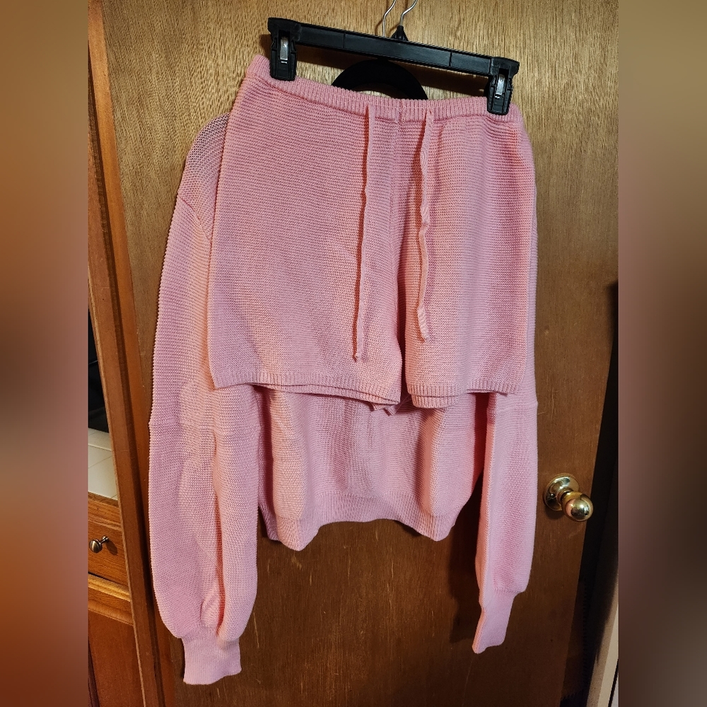 Sweater and shorts